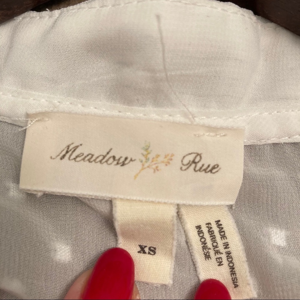 EUC! - Anthro | Meadow Rue Jenson Crochet Lace Top - Picture 7 of 9